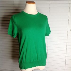 Lands' End green sweater